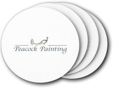 (image for) Peacock Painting Coasters (5 Pack)