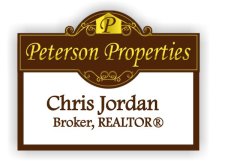 (image for) Peterson Properties Shaped White badge