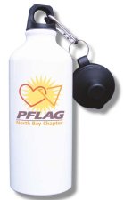 (image for) PFLAG North Bay Water Bottle - White