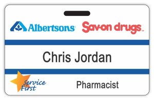 (image for) Albertsons Sav-on drugs Pharmacy Badge (classic style)