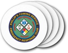 (image for) Phillip's Towing & Emergency Coasters (5 Pack)