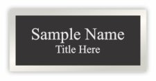 (image for) The Real Estate Firm Black Engraved Picture Plate
