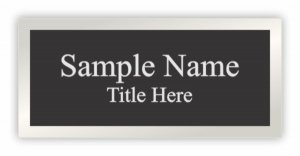 (image for) The Real Estate Firm Black Engraved Picture Plate