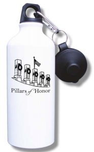 (image for) Pillars of Honor Water Bottle - White