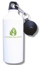(image for) PL Morris Real Estate Water Bottle - White
