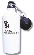 (image for) Plaza Associates, Inc. Water Bottle - White