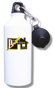 (image for) Poirier Properties of Maine Water Bottle - White