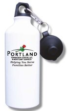 (image for) Portland Cremation Center LLC Water Bottle - White