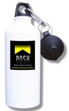 (image for) Posh Real Estate Group, LLC Water Bottle - White