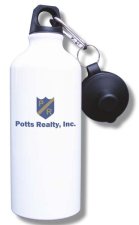 (image for) Potts Realty, Inc. Water Bottle - White