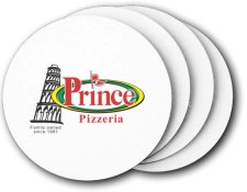 (image for) Prince Pizzeria Coasters (5 Pack)