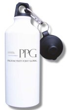 (image for) Productivity Point Global Water Bottle - White