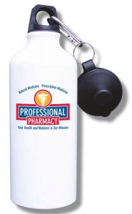 (image for) Professional Pharmacy Water Bottle - White