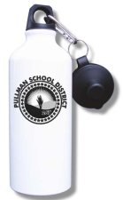 (image for) Pullman School District 267 Water Bottle - White