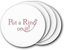 (image for) Put a Ring on it Coasters (5 Pack)