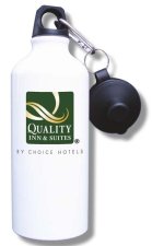 (image for) Quality Inn & Suites Water Bottle - White