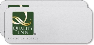 (image for) Quality Inn Pack of 25 Silver Logo Only Badges