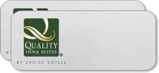 (image for) Quality Inn & Suites Pack of 25 Silver Logo Only Badges