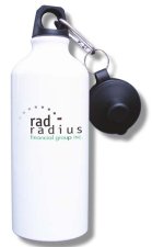 (image for) Radius Financial Group Water Bottle - White