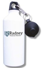 (image for) Radney Funeral Home Water Bottle - White