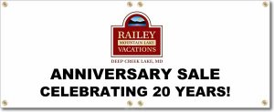 (image for) Railey Mtn. Lake Vacations Banner Logo Center