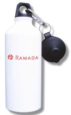 (image for) Ramada Logo A Water Bottle - White