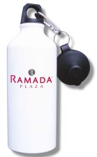 (image for) Ramada Logo E Water Bottle - White