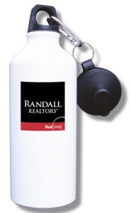 (image for) Randall Realtors Water Bottle - White