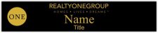 (image for) Realty One Group Name Plate