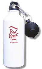 (image for) Red Roof Water Bottle - White