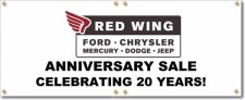 (image for) Red Wing Ford Chrysler Banner Logo Center