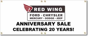 (image for) Red Wing Ford Chrysler Banner Logo Center