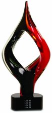 (image for) Red/Black Twist Glass Award
