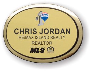 (image for) Remax Island Realty Gold Oval Executive Badge