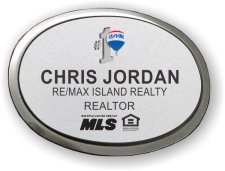 (image for) Remax Island Realty Silver Oval Executive Badge