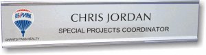 (image for) Remax Balloon Logo Silver Name Plate