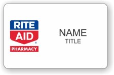 (image for) Rite Aid Pharmacy Standard White badge (Large Size)