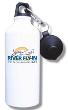(image for) River Fly-In Condominiums Water Bottle - White