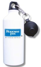 (image for) Rodeway Inn Water Bottle - White