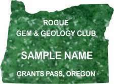 (image for) Rogue Gem and Geology Name Badge