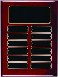 (image for) Rosewood Piano Board 12 Plate Perpetual Plaque