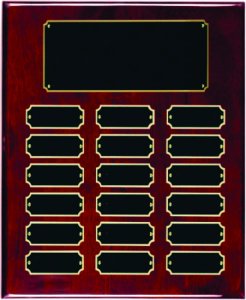 (image for) Rosewood Piano Board 18 Plate Perpetual Plaque