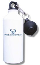 (image for) S and R Insurance Services, Inc. Water Bottle - White