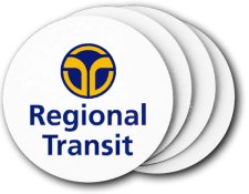 (image for) Sacramento Regional Transit District Coasters (5 Pack)