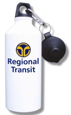 (image for) Sacramento Regional Transit District Water Bottle - White