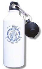 (image for) Saint Bede School Water Bottle - White