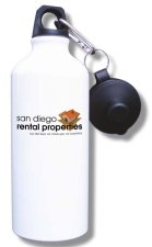 (image for) San Diego Rental Properties Water Bottle - White