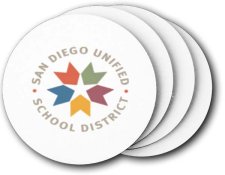 (image for) San Diego Unified School District Coasters (5 Pack)