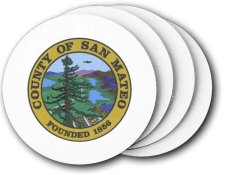 (image for) San Mateo County Coasters (5 Pack)