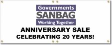 (image for) Sanbag Banner Logo Center